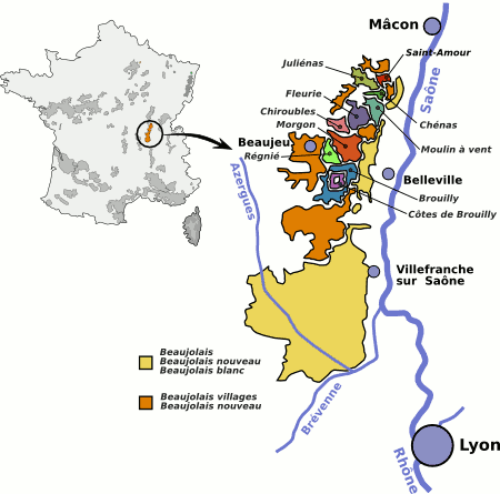 Carte beaujolais